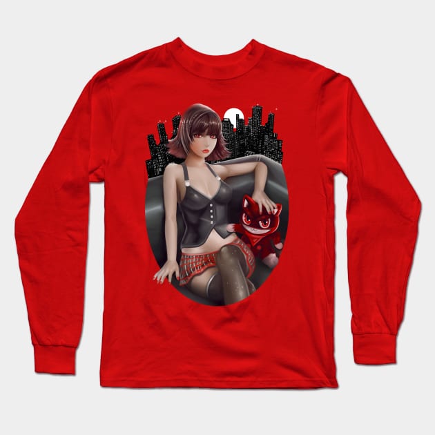 Makoto Niijima Long Sleeve T-Shirt by poolboy